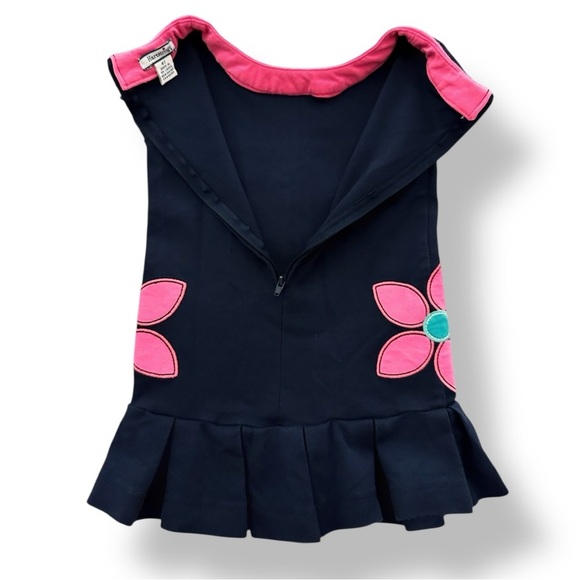 Hartstrings | Drop Waist Flower Appliqué Dress (4T) 🌸 - Picture 4 of 6